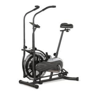 aktivshop Air Bike Sitz-Crosstrainer Fahrrad Heimtrainer mit Trainingscomputer für zuhause